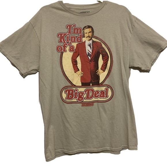 American Classic I'm Kind of a Big Deal Shirt Tshirt  Anchorman - L - Picture 1 of 5